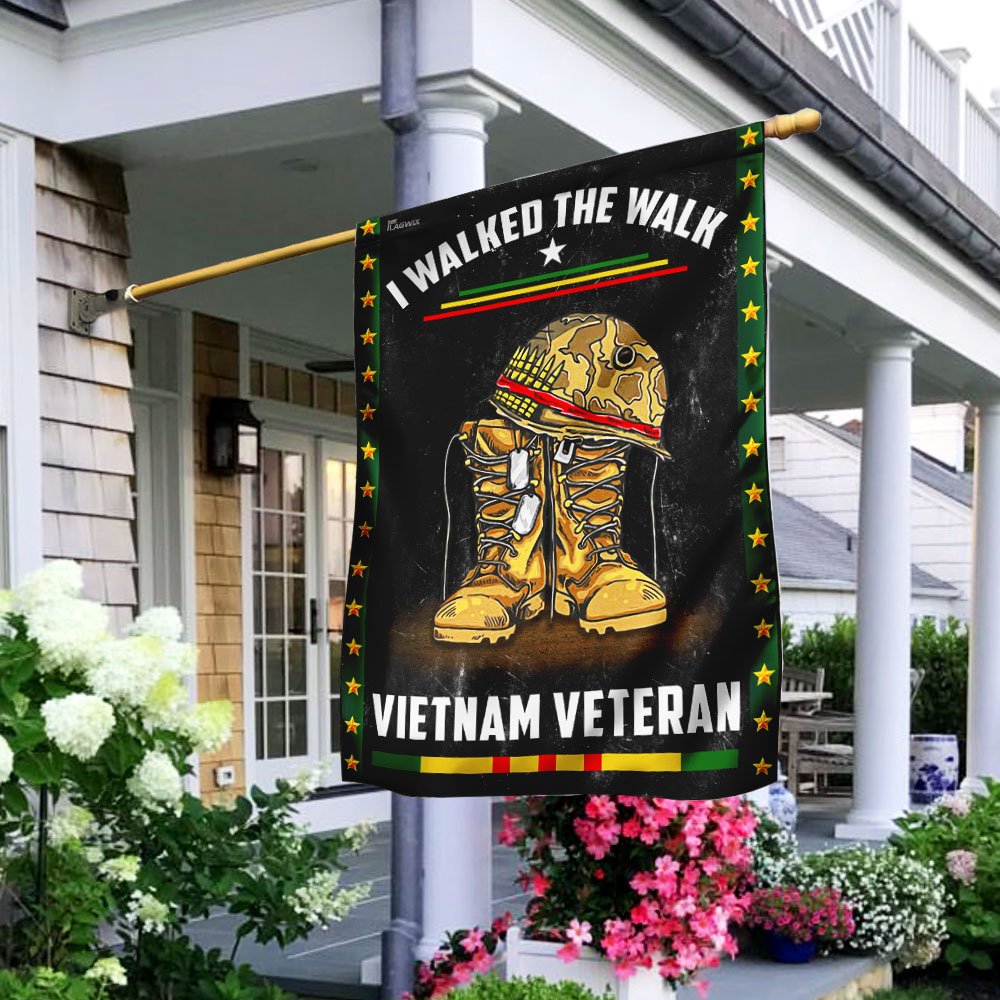 I Walked The Walk Vietnam Veteran Flag