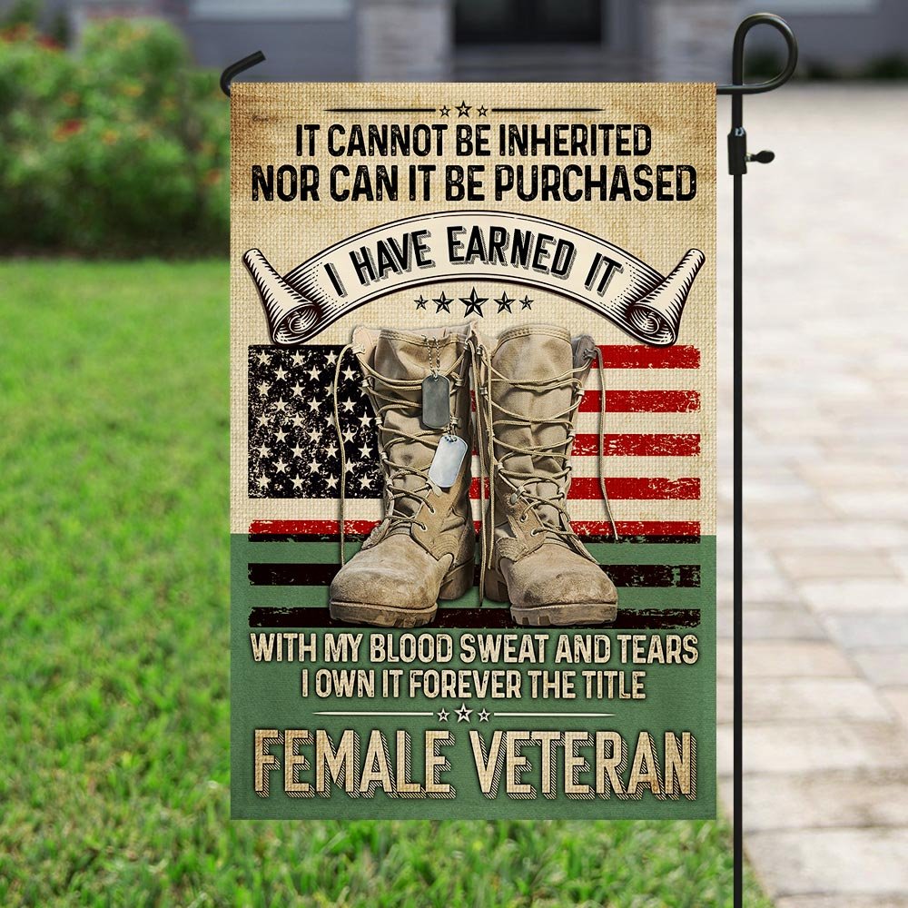 Forever The Title Female Veteran Flag