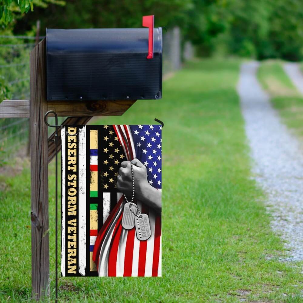 Desert Storm Veteran America Flag