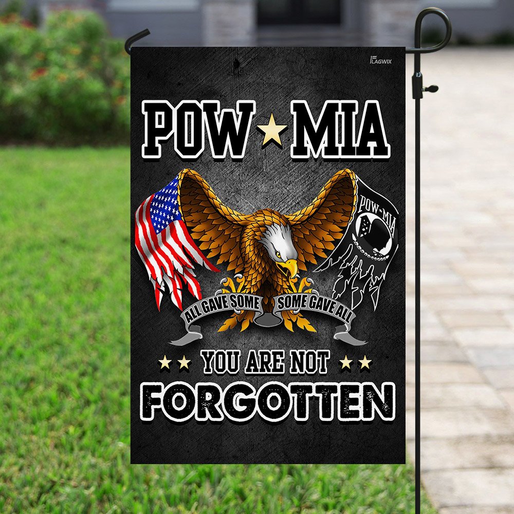 Pow Mia You Are Not Forgotten. Proud Veteran Flag