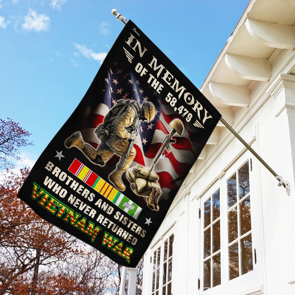Vietnam Veteran. Brothers And Sisters Who Never Returned Flag