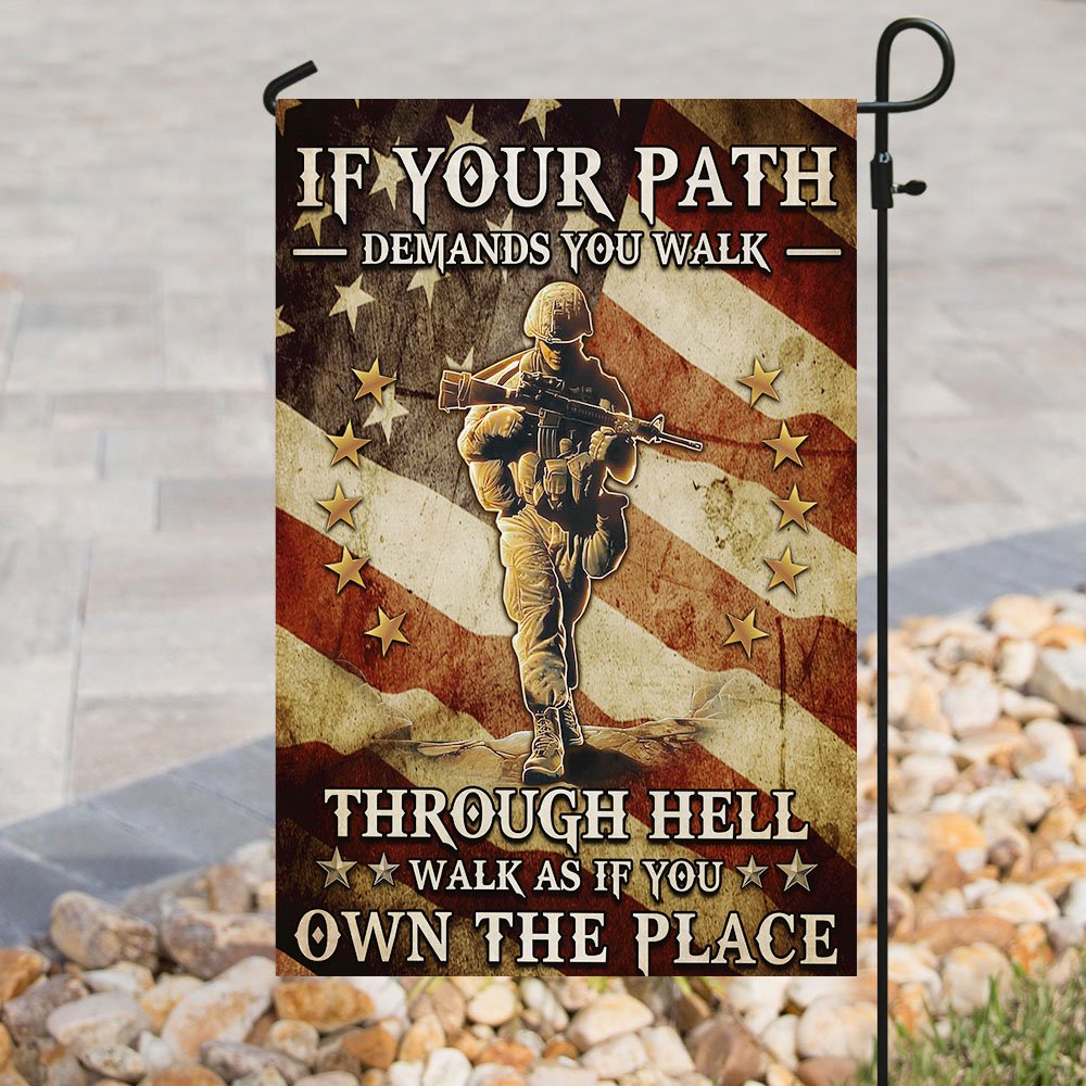 Veteran - Walk As If You Own The Place Flag
