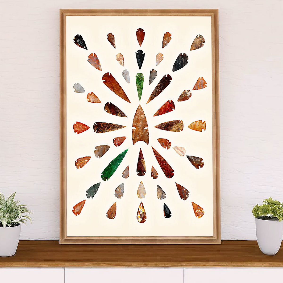 Native American Tribe Poster Prints | Arrowhead | Wall Art Gift for American Indians