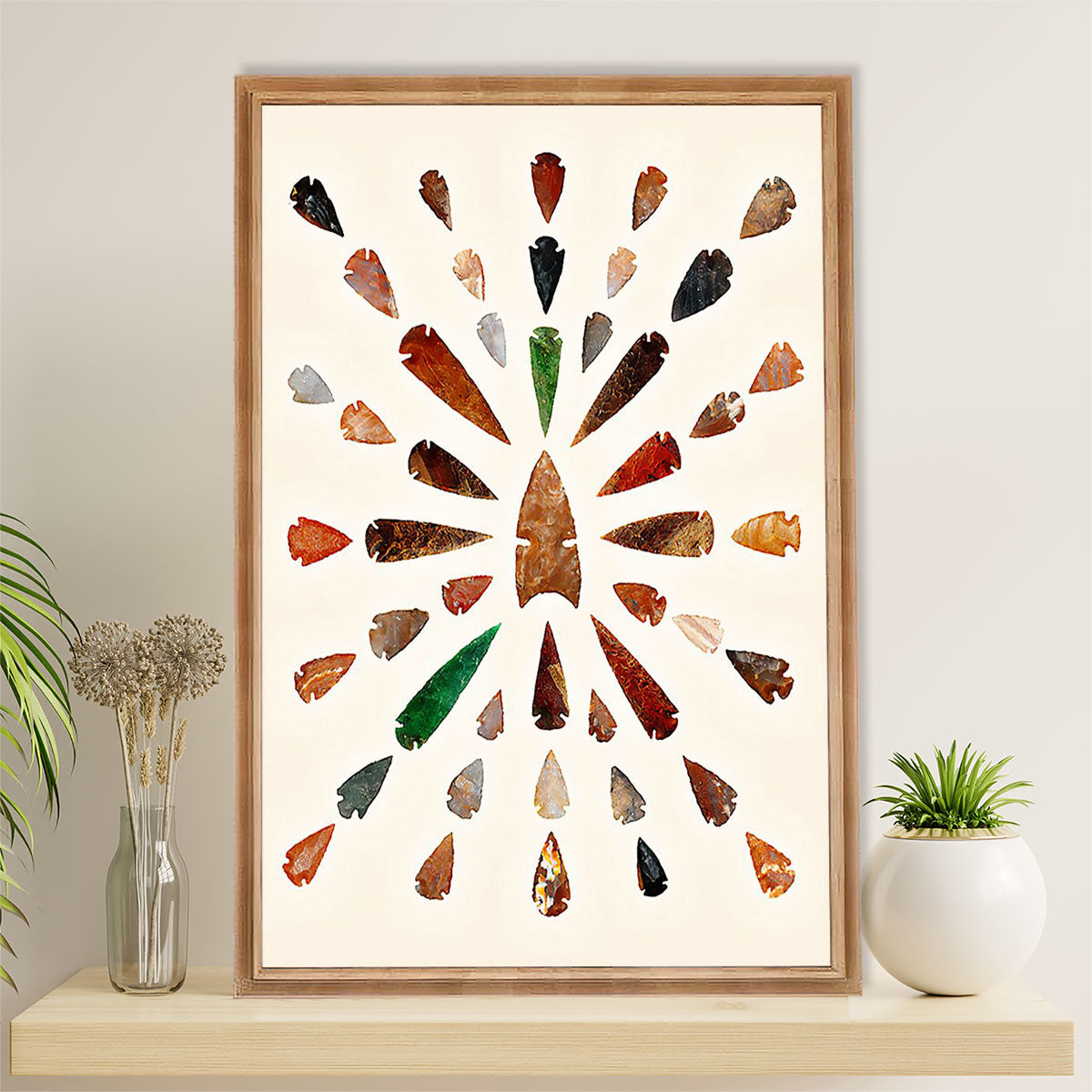 Native American Tribe Poster Prints | Arrowhead | Wall Art Gift for American Indians