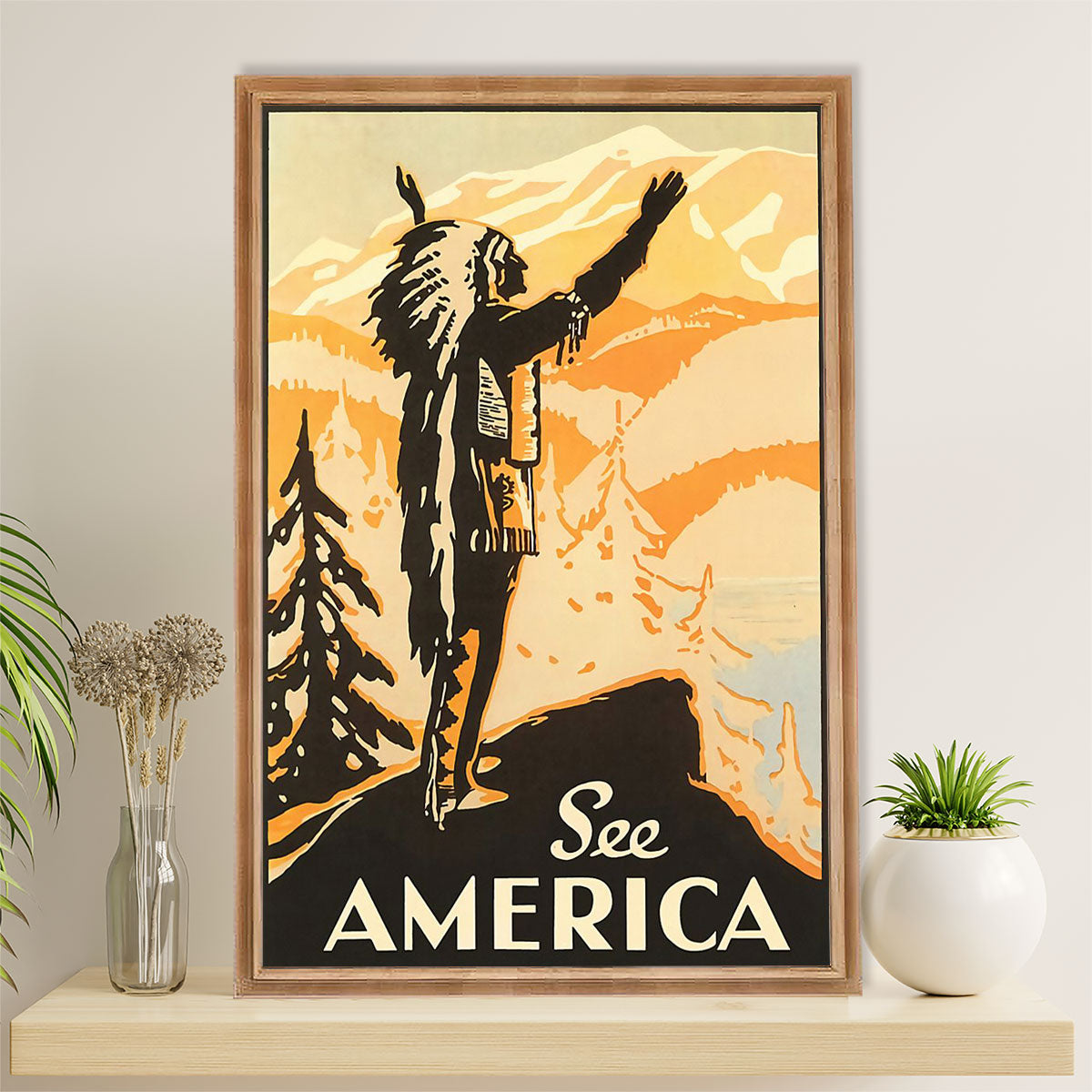 Native American Tribe Poster Prints | See America | Wall Art Gift for American Indians