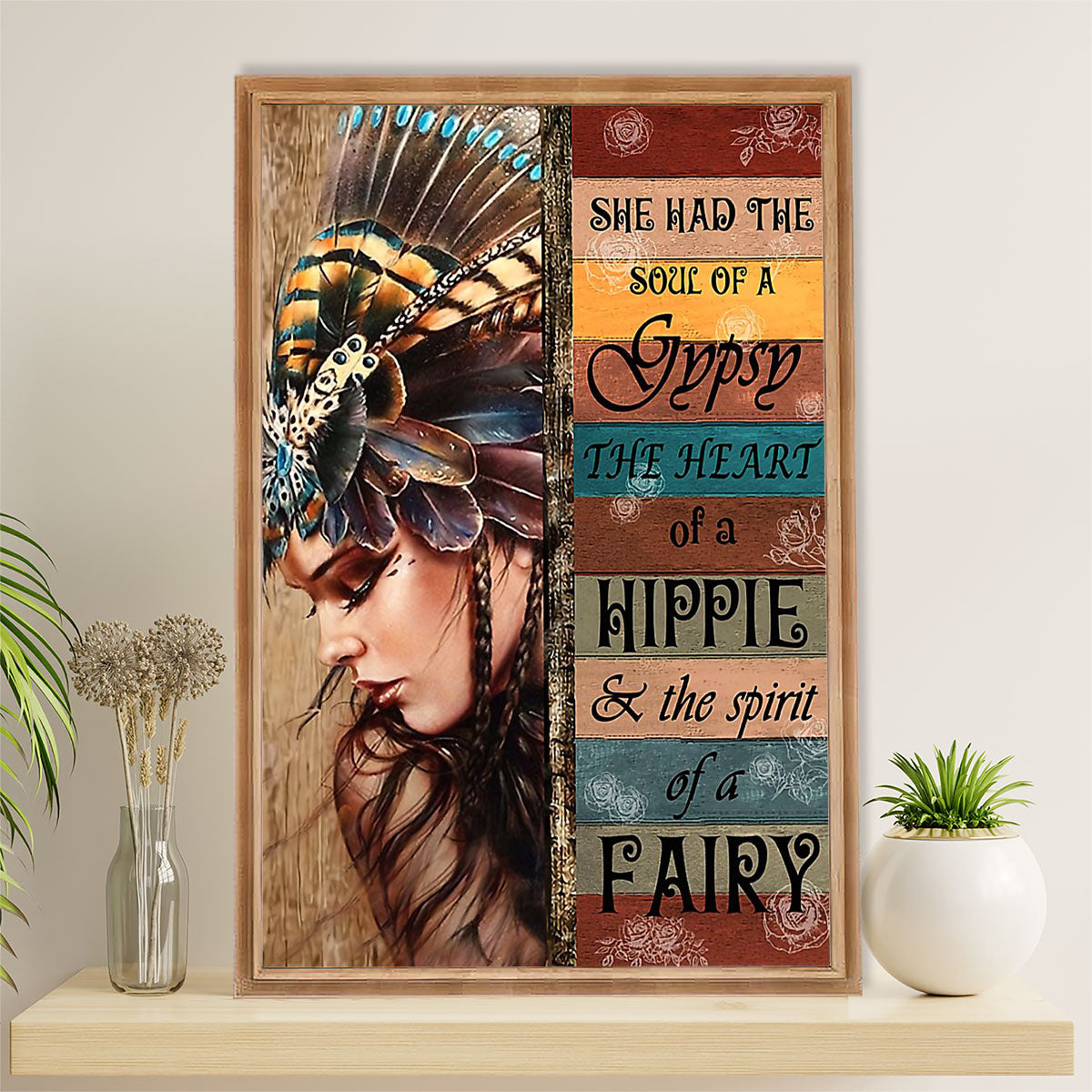 Native American Tribe Canvas Wall Art Prints | Soul Of A Gypsy | Gift for American Indians