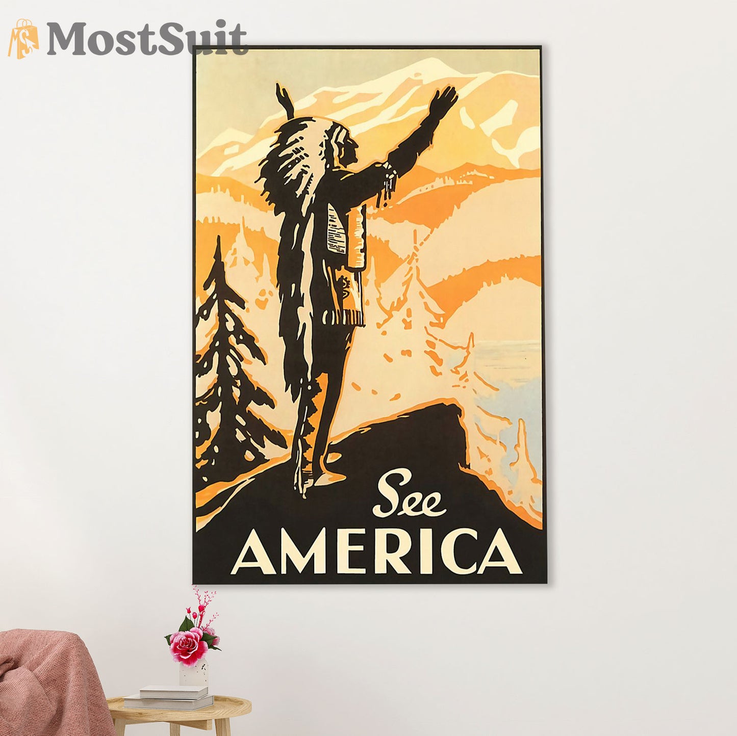 Native American Tribe Poster Prints | See America | Wall Art Gift for American Indians