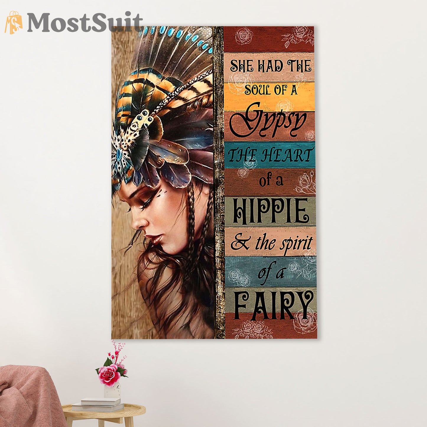 Native American Tribe Canvas Wall Art Prints | Soul Of A Gypsy | Gift for American Indians