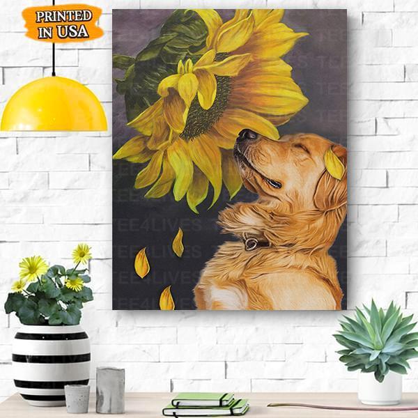 Golden Retriever Dog Canvas Prints Matte Canvas - Home Room Wall Decor Matte Canvas - Mostsuit