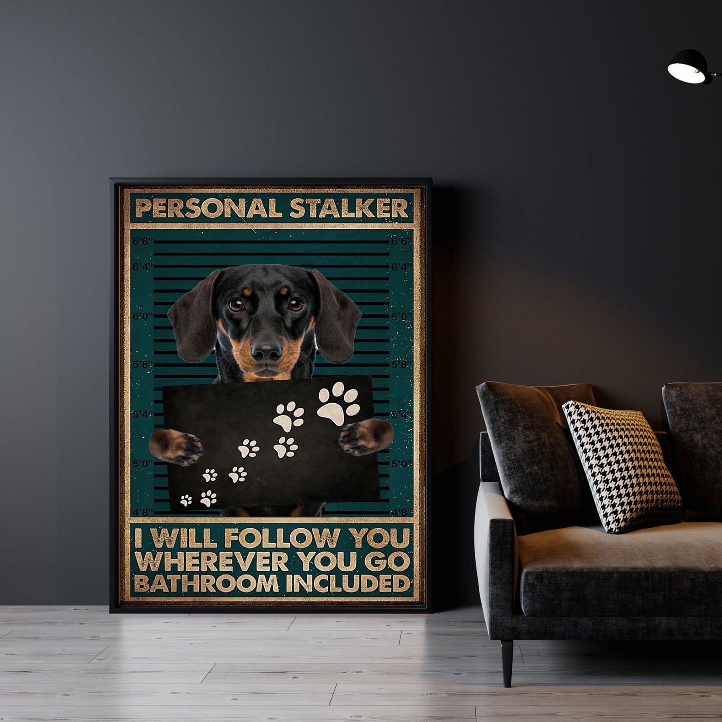 Dachshund Printed Canvas - Gifts for Dog Lover | Puppies Home Room Wall Art - MostSuit
