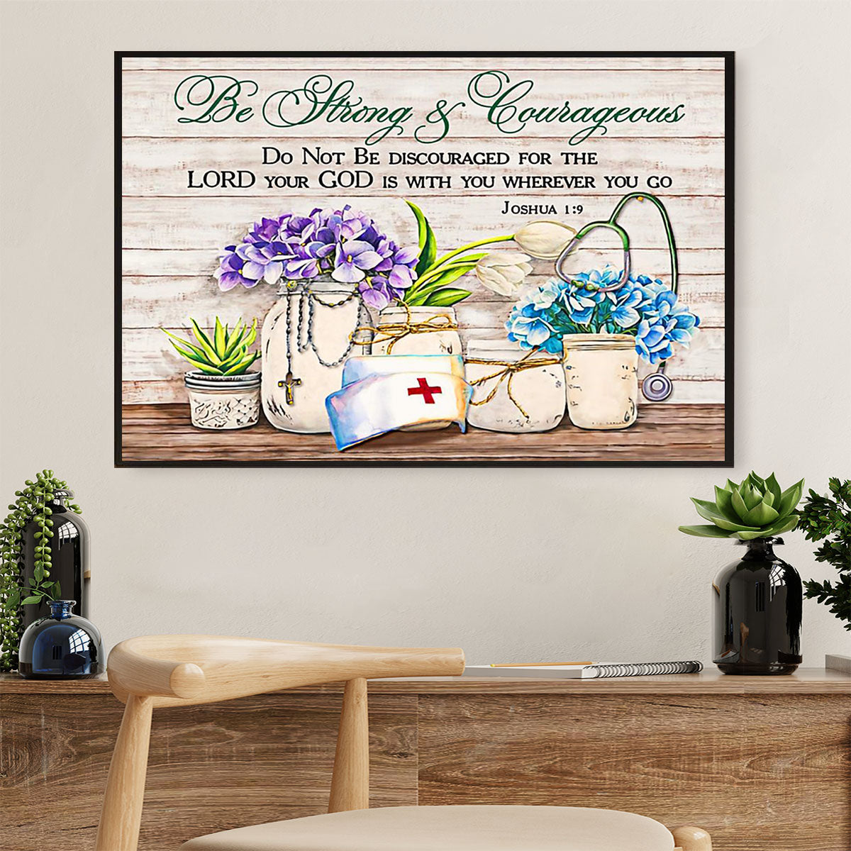 Nurse Canvas Wall Art | Motivational Quotes | Gift for Woman Nurse, Female Nursing