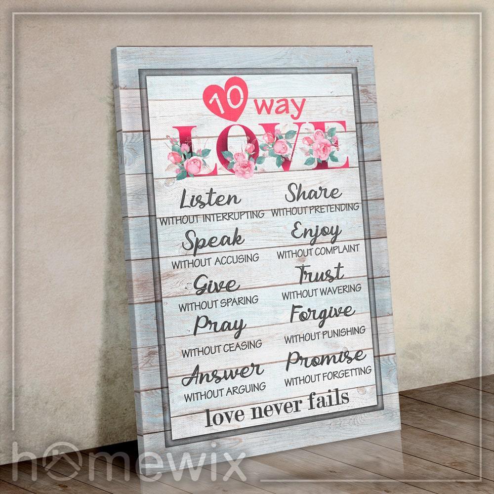 10 Ways To Love Canvas And Poster | Wall Decor