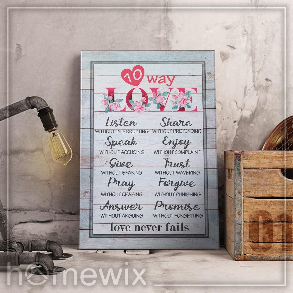 10 Ways To Love Canvas And Poster | Wall Decor