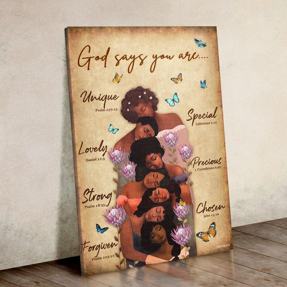 Black Girl Canvas And Poster Wall Art | Wall Decor