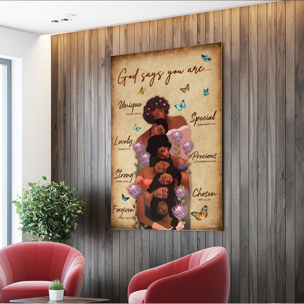 Black Girl Canvas And Poster Wall Art | Wall Decor
