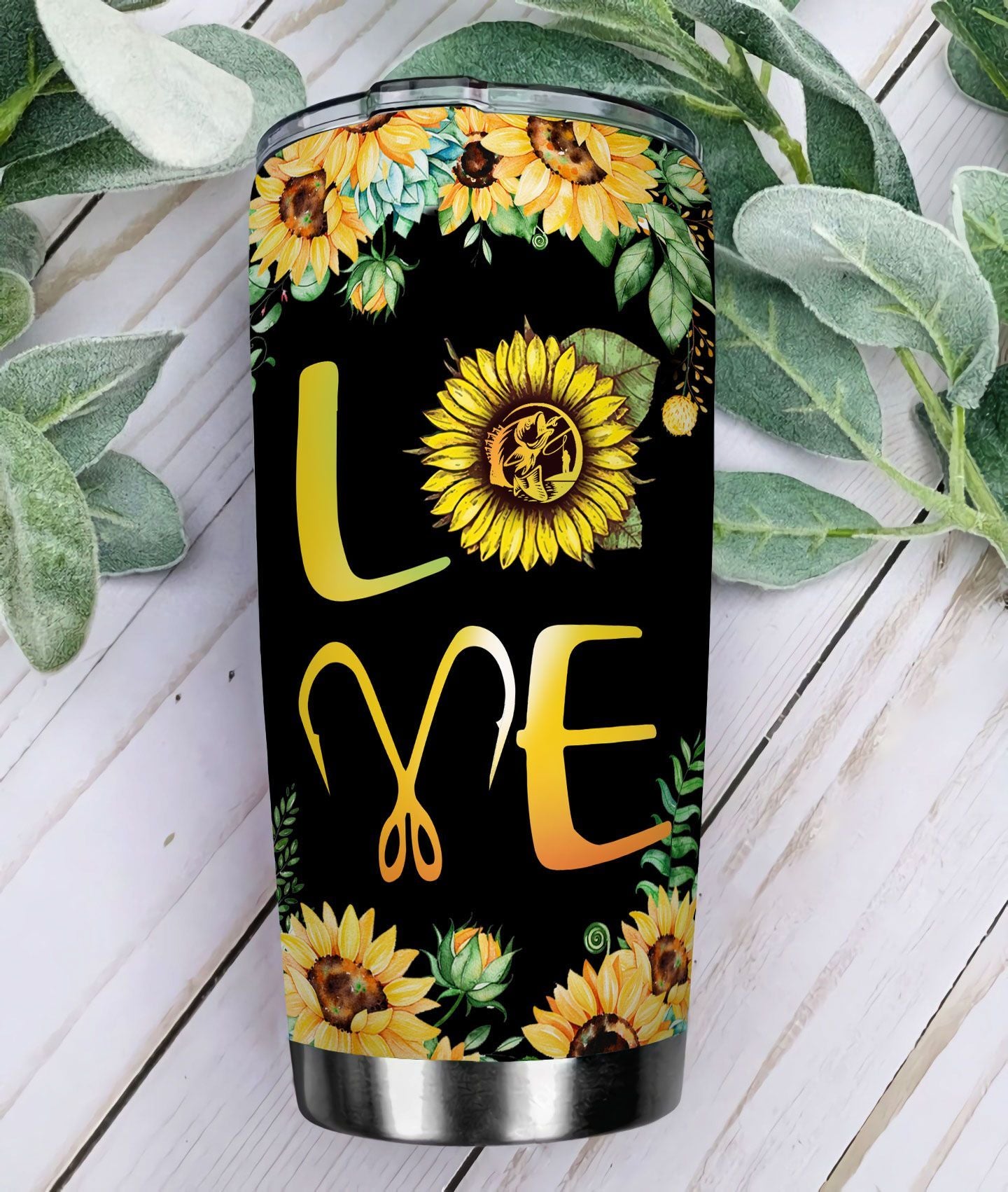 Sunflower Girls Love Fishing KD2 MAL0611013 Stainless Steel Tumbler - MostSuit