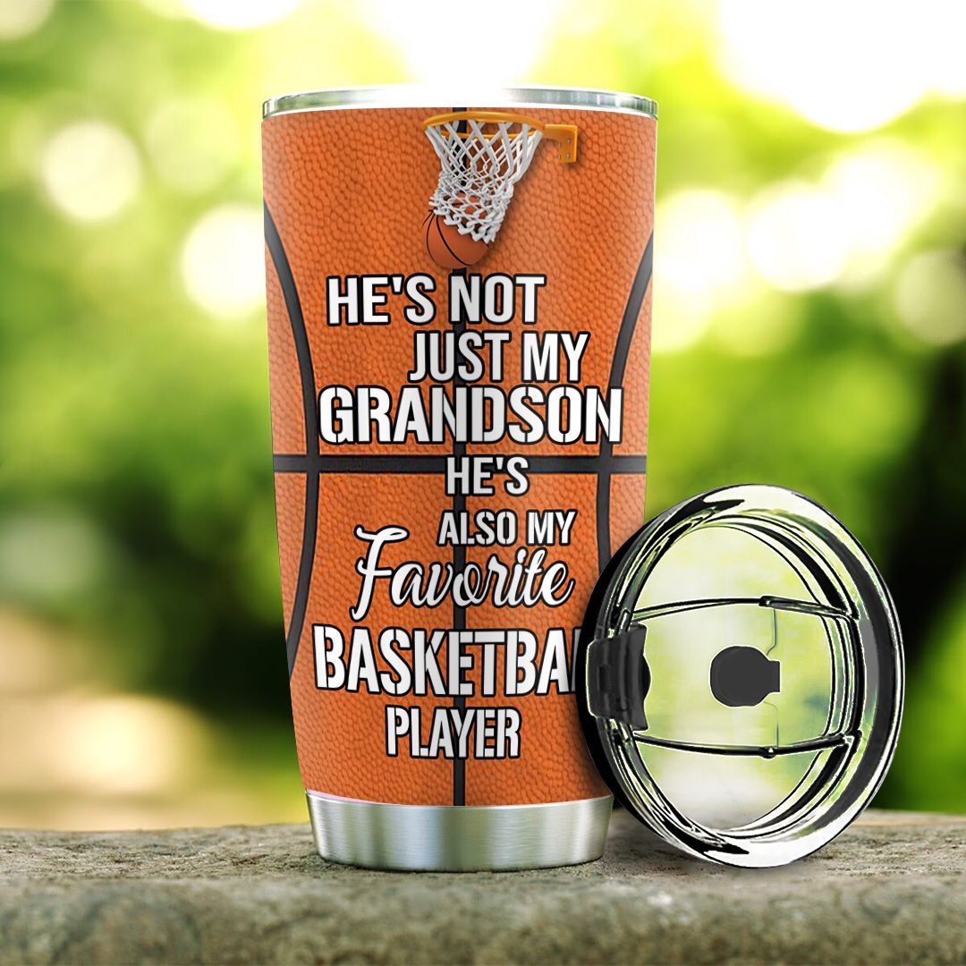 Personalized Basketball To My Grandson TTZ1211007 Stainless Steel Tumbler - MostSuit