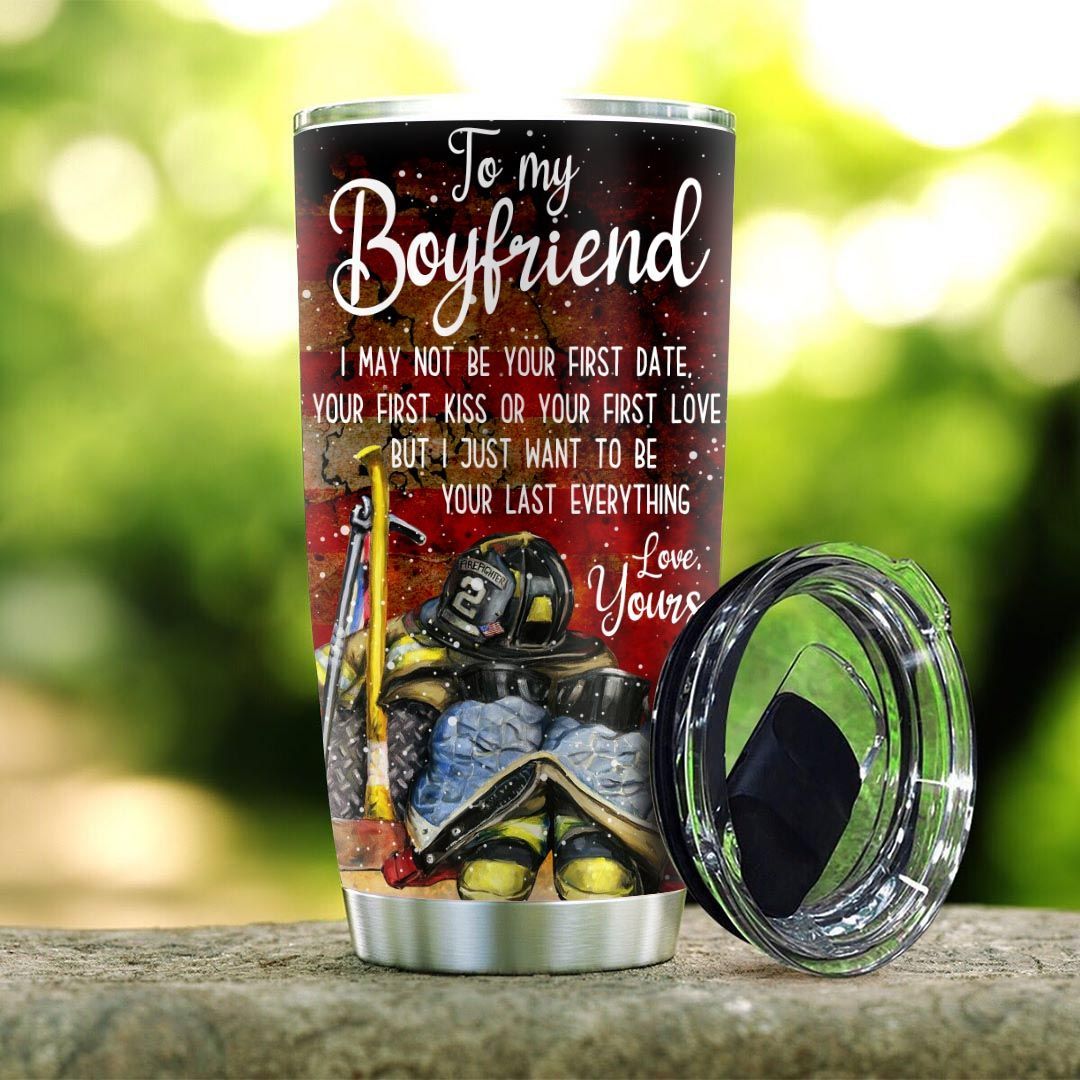 To My Boyfriend Firefighter Personalized KD2 HNM1911003 Stainless Steel Tumbler - MostSuit
