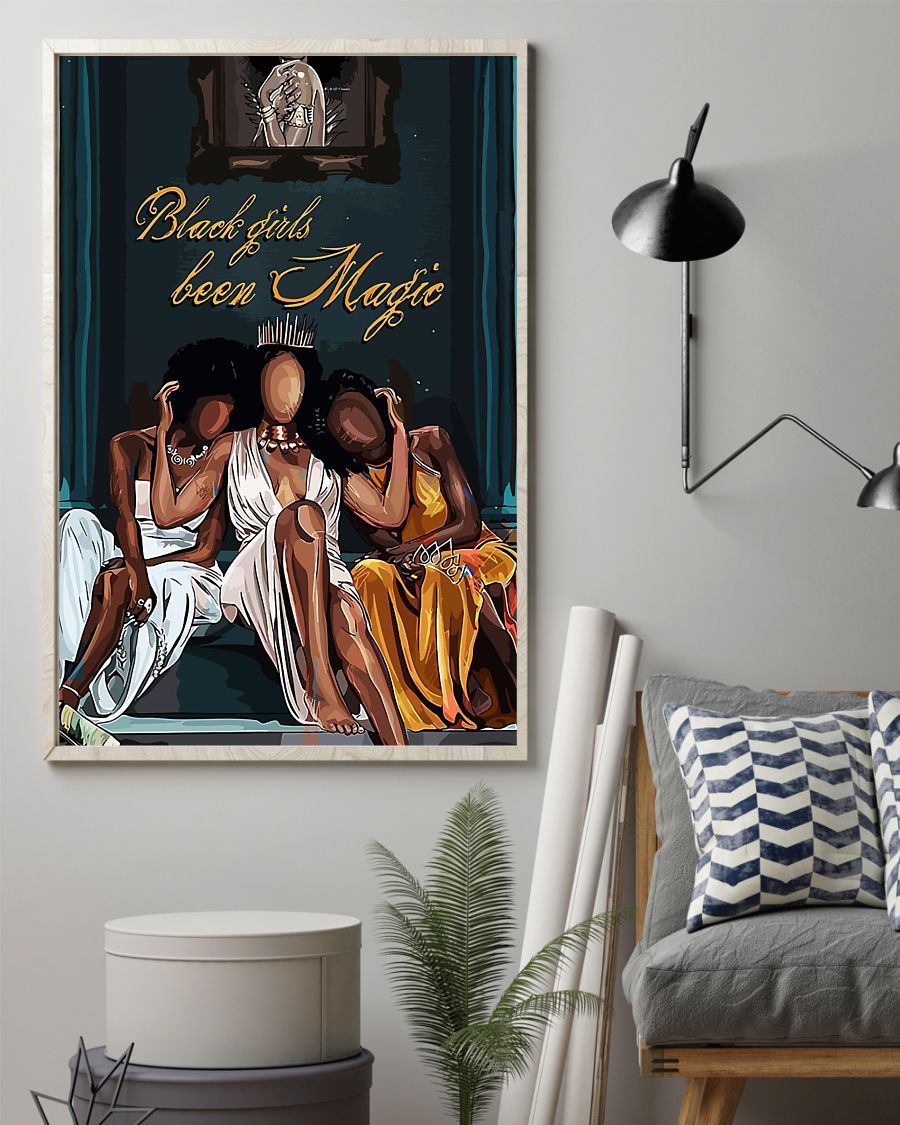 African - Black Art - Black Girl Been Magic Vertical Canvas And Poster | Wall Decor