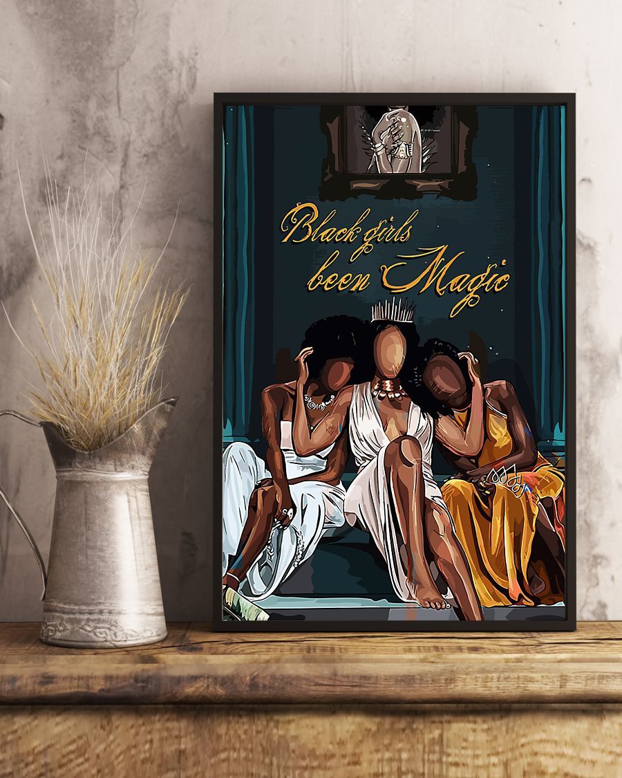 African - Black Art - Black Girl Been Magic Vertical Canvas And Poster | Wall Decor