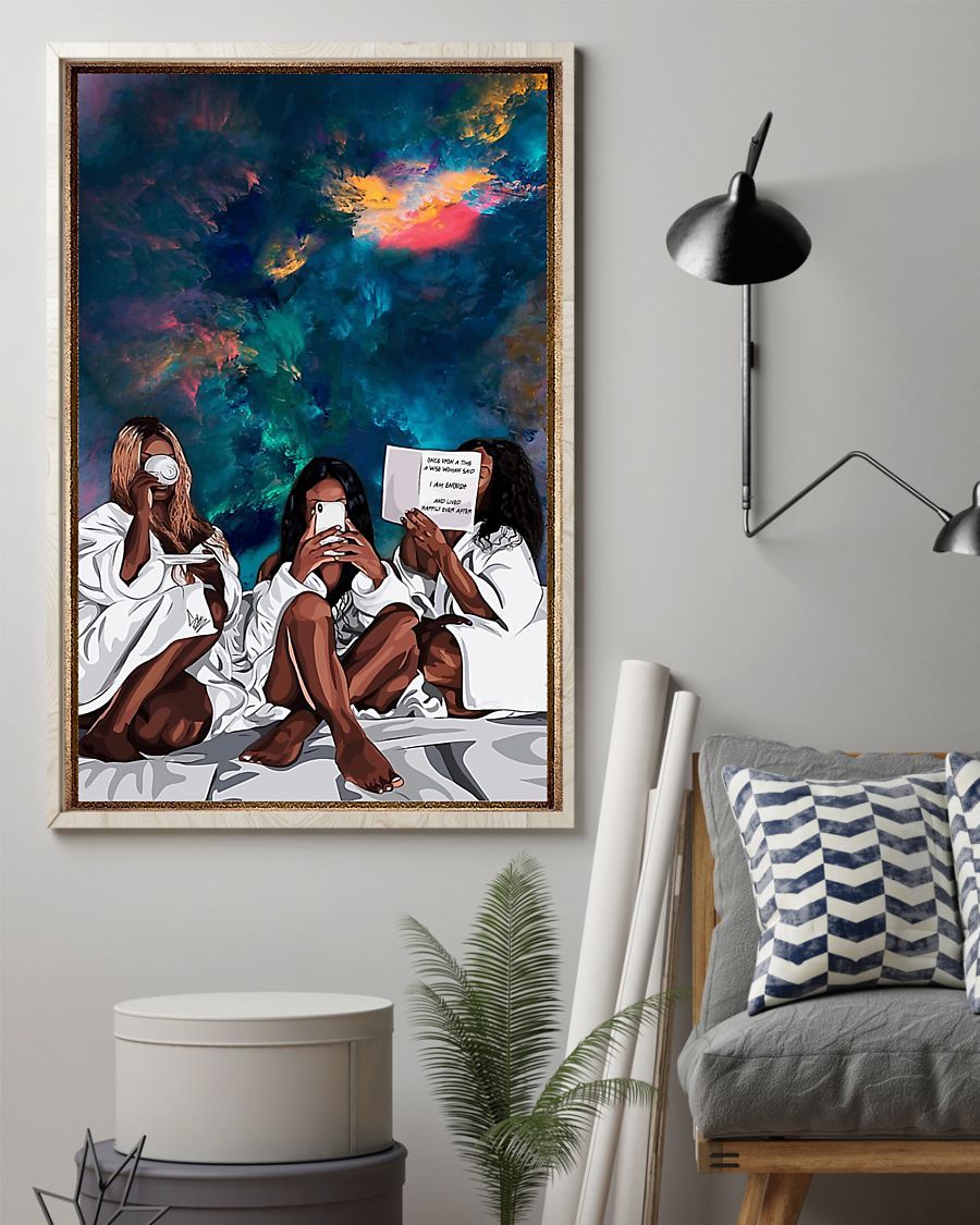 African - Black Art - Black Girl Been Magic 3 Vertical Canvas And Poster | Wall Decor