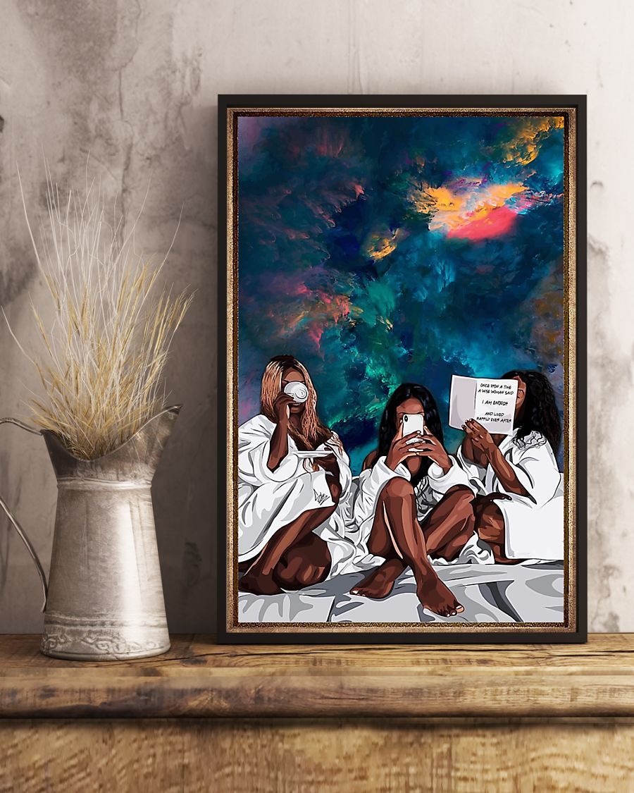 African - Black Art - Black Girl Been Magic 3 Vertical Canvas And Poster | Wall Decor