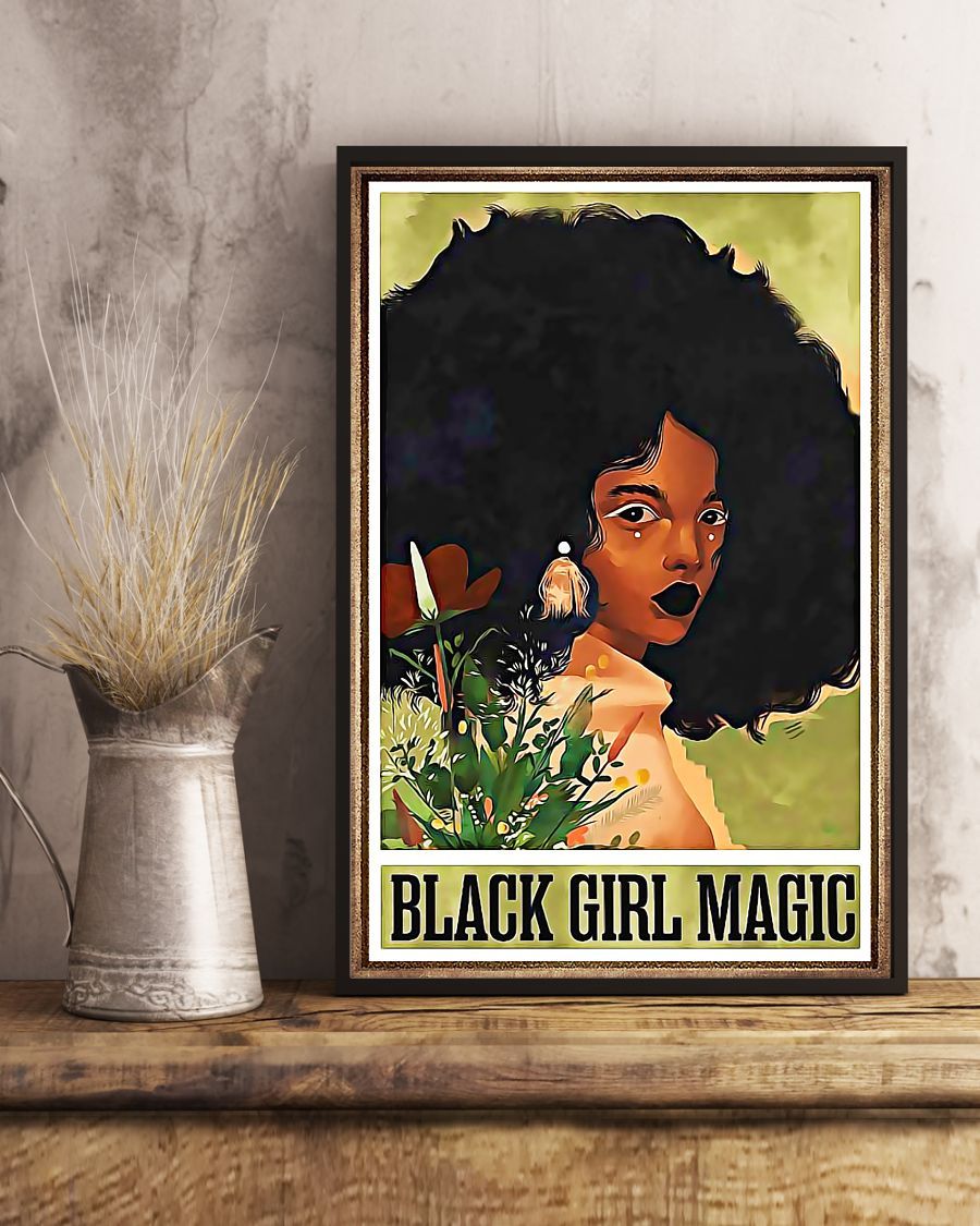 African - Black Art - Black Girl Magic Vertical Canvas And Poster | Wall Decor