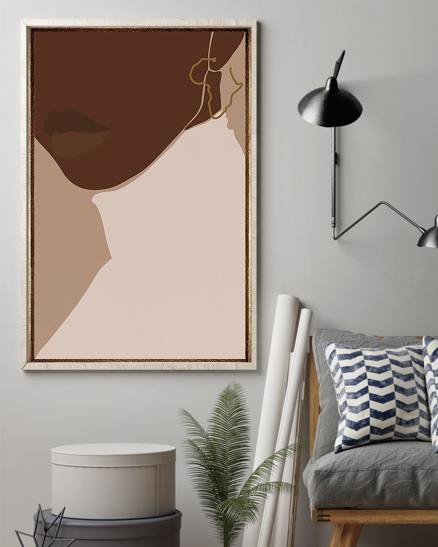African - Black Art - Honey - Black Woman Portrait - Black Art Vertical Canvas And Poster | Wall Decor