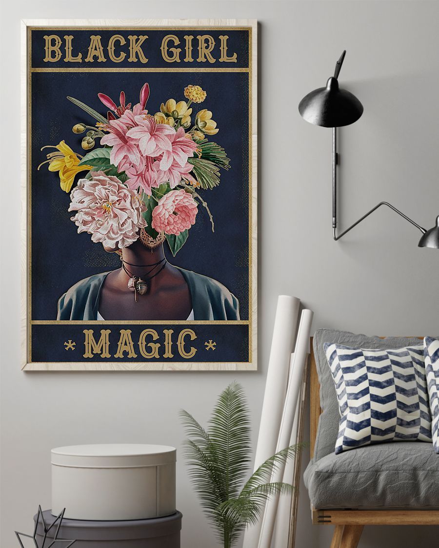 African - Black Art - Black Girl Magic Vertical Canvas And Poster | Wall Decor