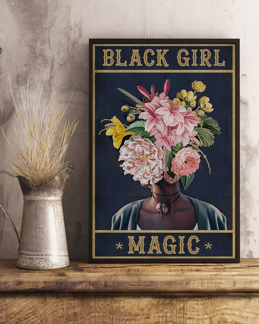 African - Black Art - Black Girl Magic Vertical Canvas And Poster | Wall Decor