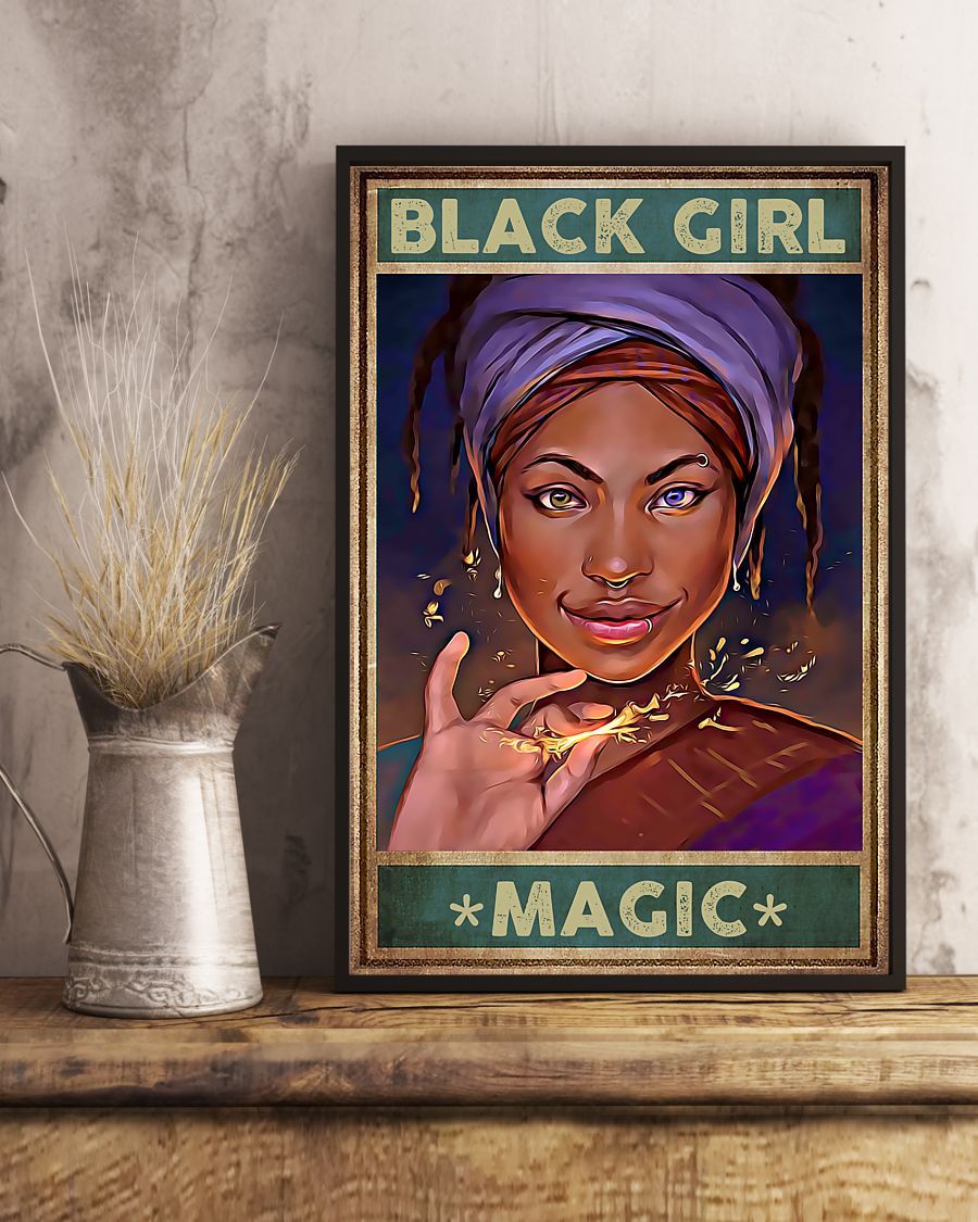 African - Black Art - Black Girl Magic Final 2 Vertical Canvas And Poster | Wall Decor