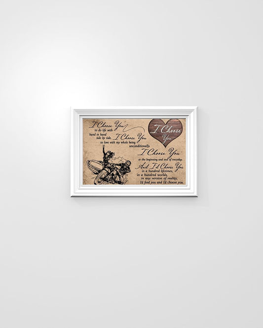 I Choose You Can-Am Motorcycles Horizontal Canvas And Poster | Wall Decor Visual Art