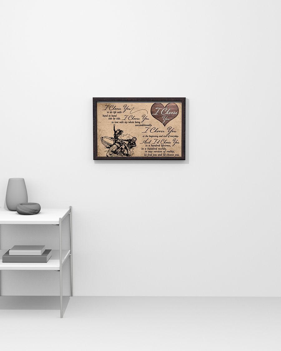 I Choose You Can-Am Motorcycles Horizontal Canvas And Poster | Wall Decor
