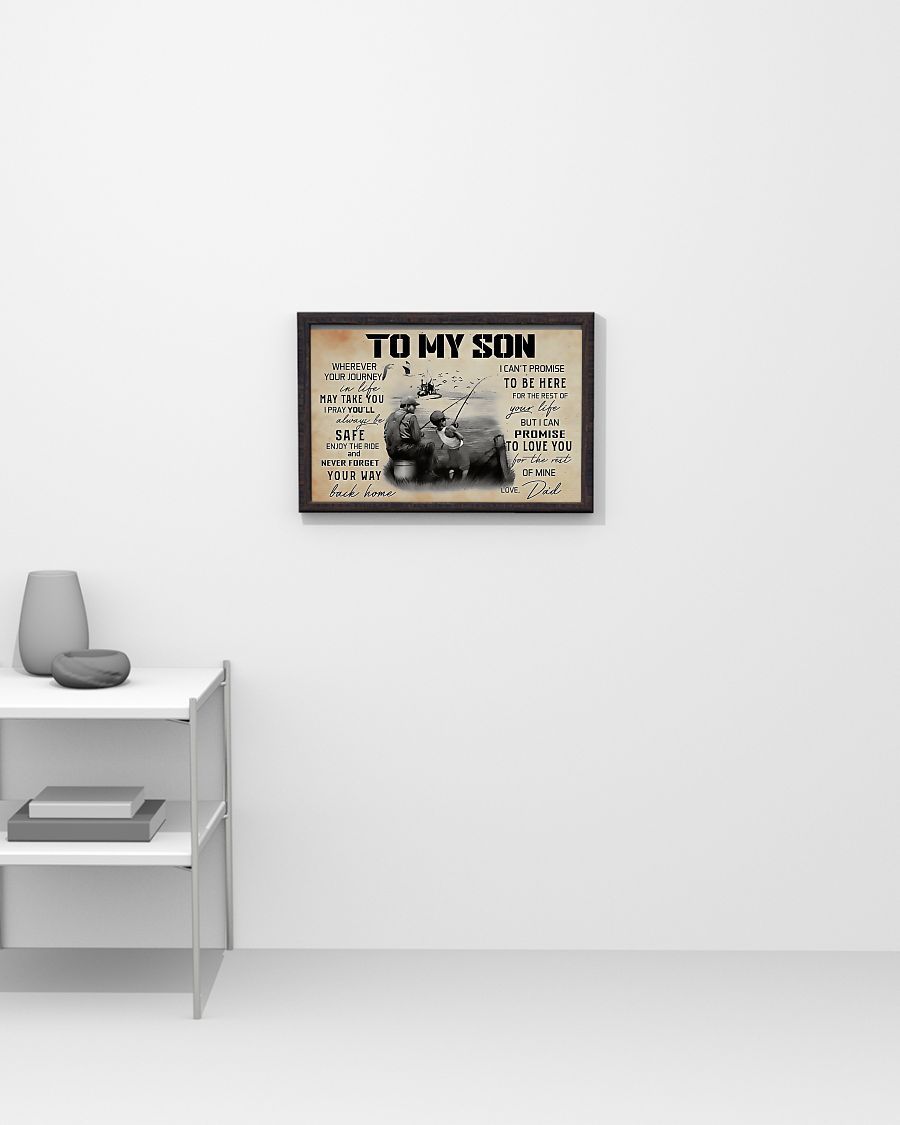 Fishing - I Pray You'll Always Be Safe Horizontal Canvas And Poster | Wall Decor Visual Art