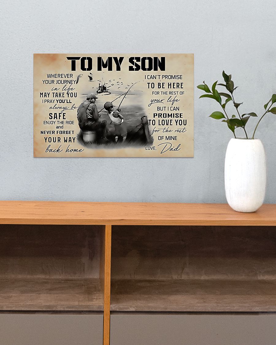Fishing - I Pray You'll Always Be Safe Horizontal Canvas And Poster | Wall Decor