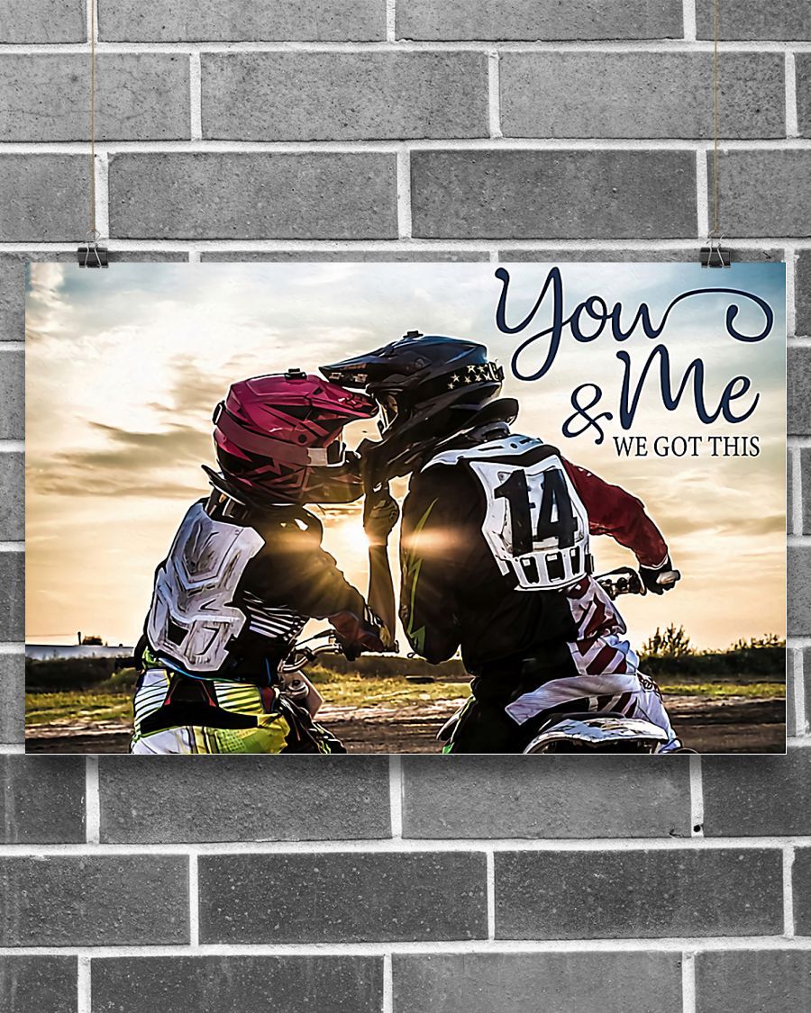 Motorcycle - You And Me We Got This Horizontal Canvas And Poster | Wall Decor Visual Art