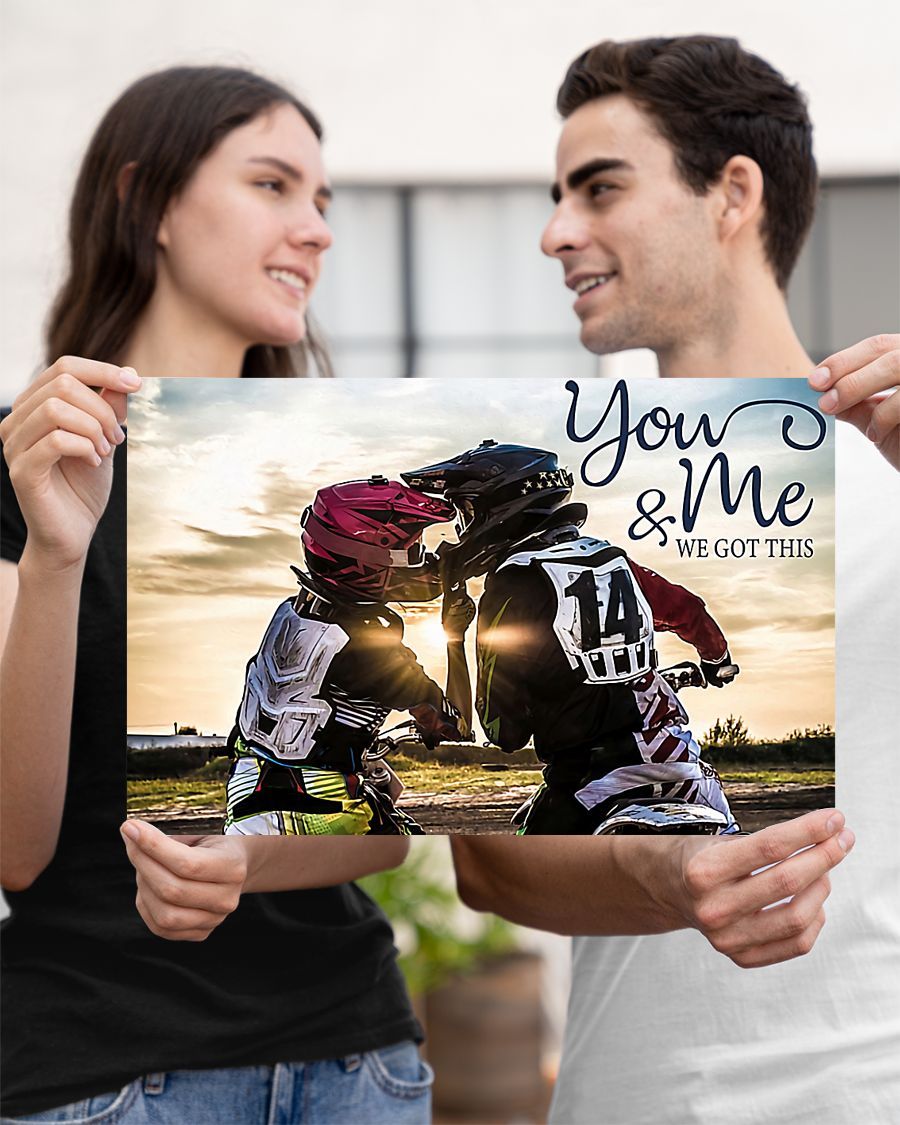 Motorcycle - You And Me We Got This Horizontal Canvas And Poster | Wall Decor