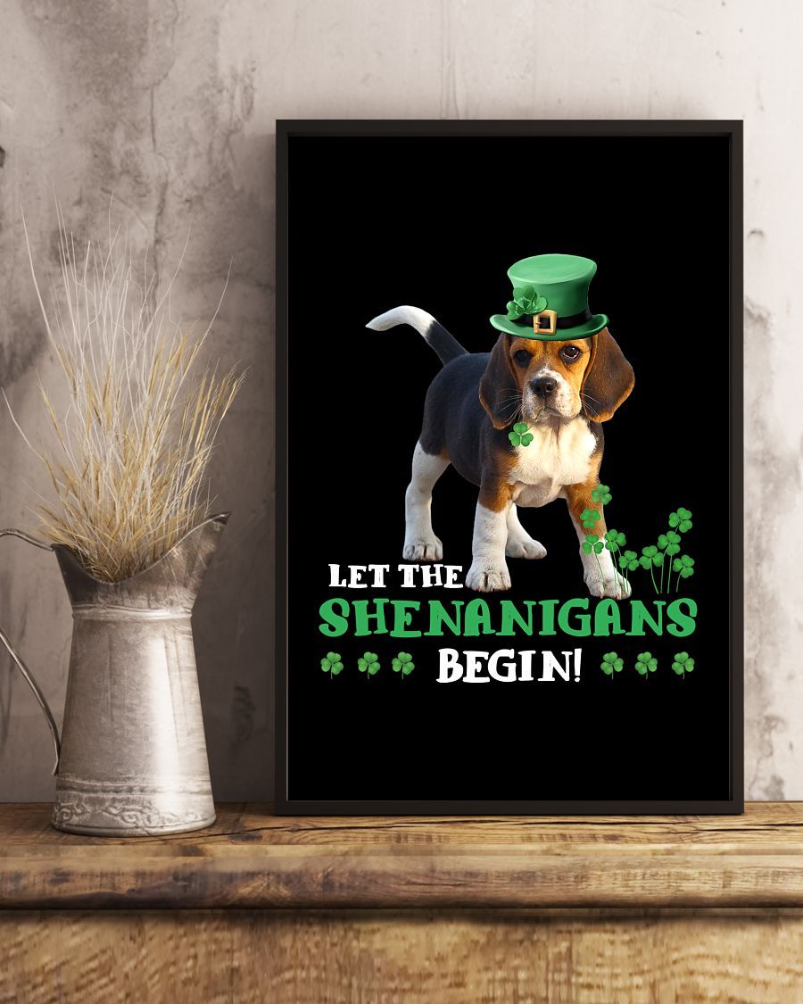 Beagle Let The Shenanigans Begins Beagle Mom Jl Canvas And Poster | Wall Decor | Mother's Day Gift