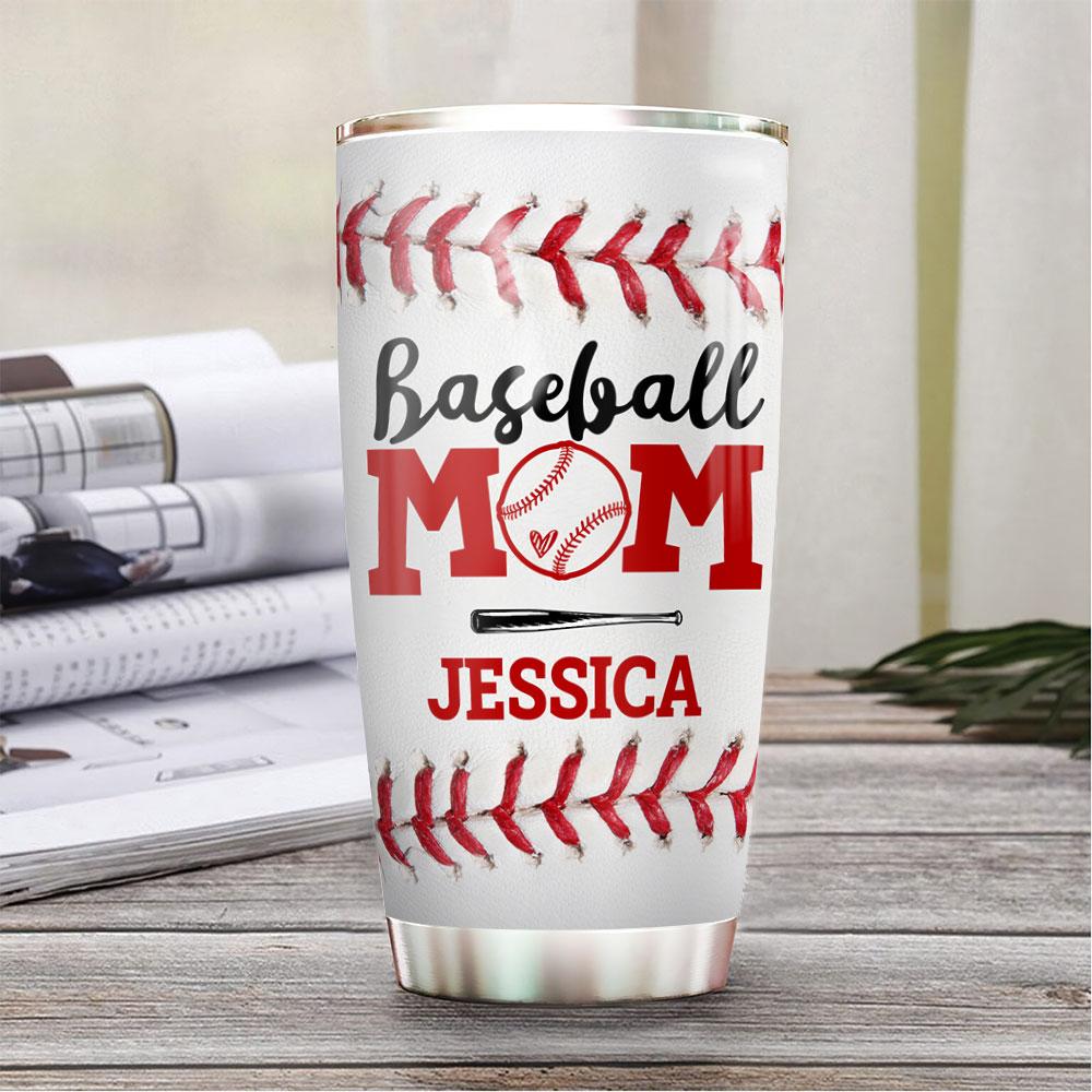 Personalized Baseball Mom HLZZ1504007Z Stainless Steel Tumbler - MostSuit