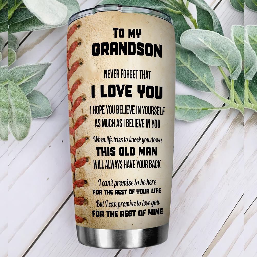 My Grandson Baseball Boy KD2 ABLZ2105023Z Stainless Steel Tumbler - MostSuit