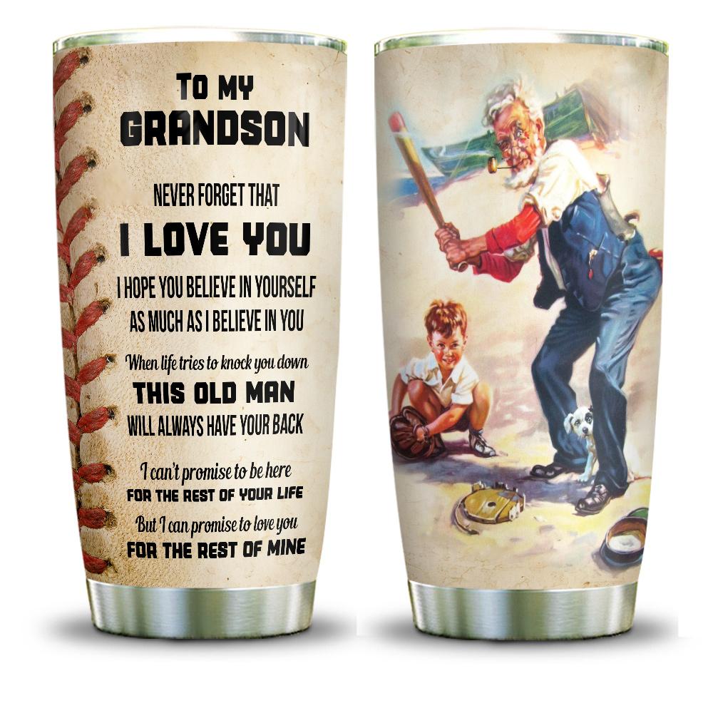 My Grandson Baseball Boy KD2 ABLZ2105023Z Stainless Steel Tumbler - MostSuit