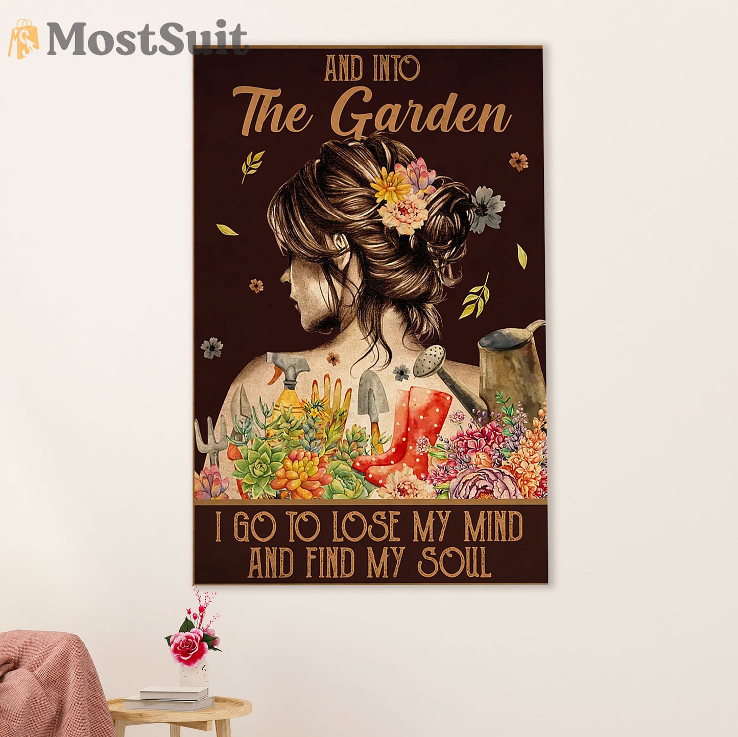 Gardening Poster Home Décor Wall Art | Lose My Mind | Gift for Gardener, Plants Lover
