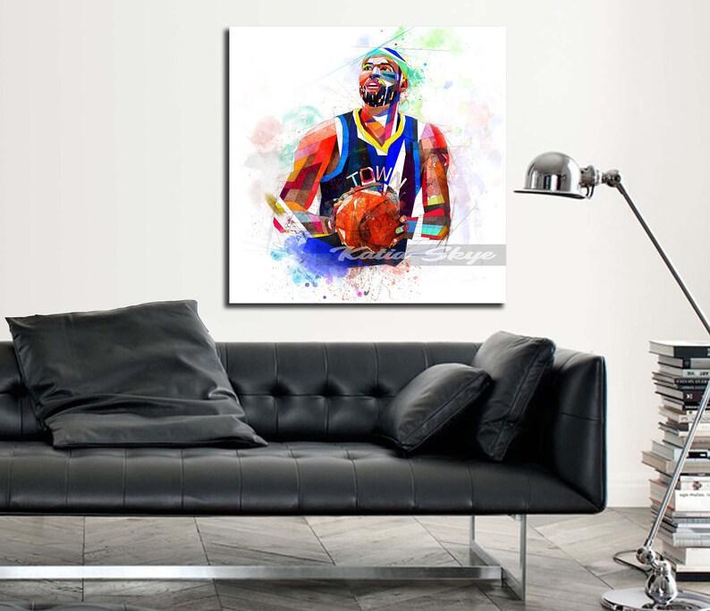 CANVAS PRINT Demarcus Cousins Basketball Art, Basketball gift, Sports fan poster, Man Cave Art, Boys Teen Room Decor yt