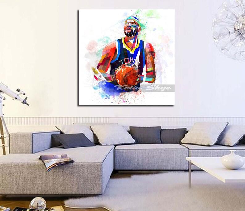 CANVAS PRINT Demarcus Cousins Basketball Art, Basketball gift, Sports fan poster, Man Cave Art, Boys Teen Room Decor yt