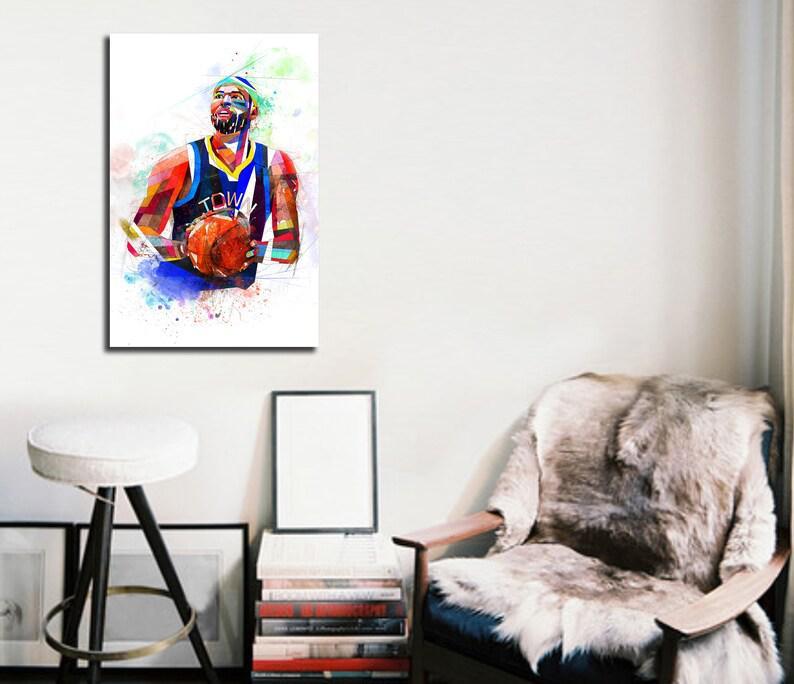 CANVAS PRINT Demarcus Cousins Basketball Art, Basketball gift, Sports fan poster, Man Cave Art, Boys Teen Room Decor yt