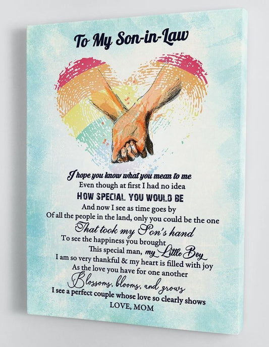 To My Son-in-Law How Special You Would Be LGBT Portrait Poster & Canvas Gift For Son-in-Law From Mom Birthday Gift Decor Home Decor Wall Art Visual Art