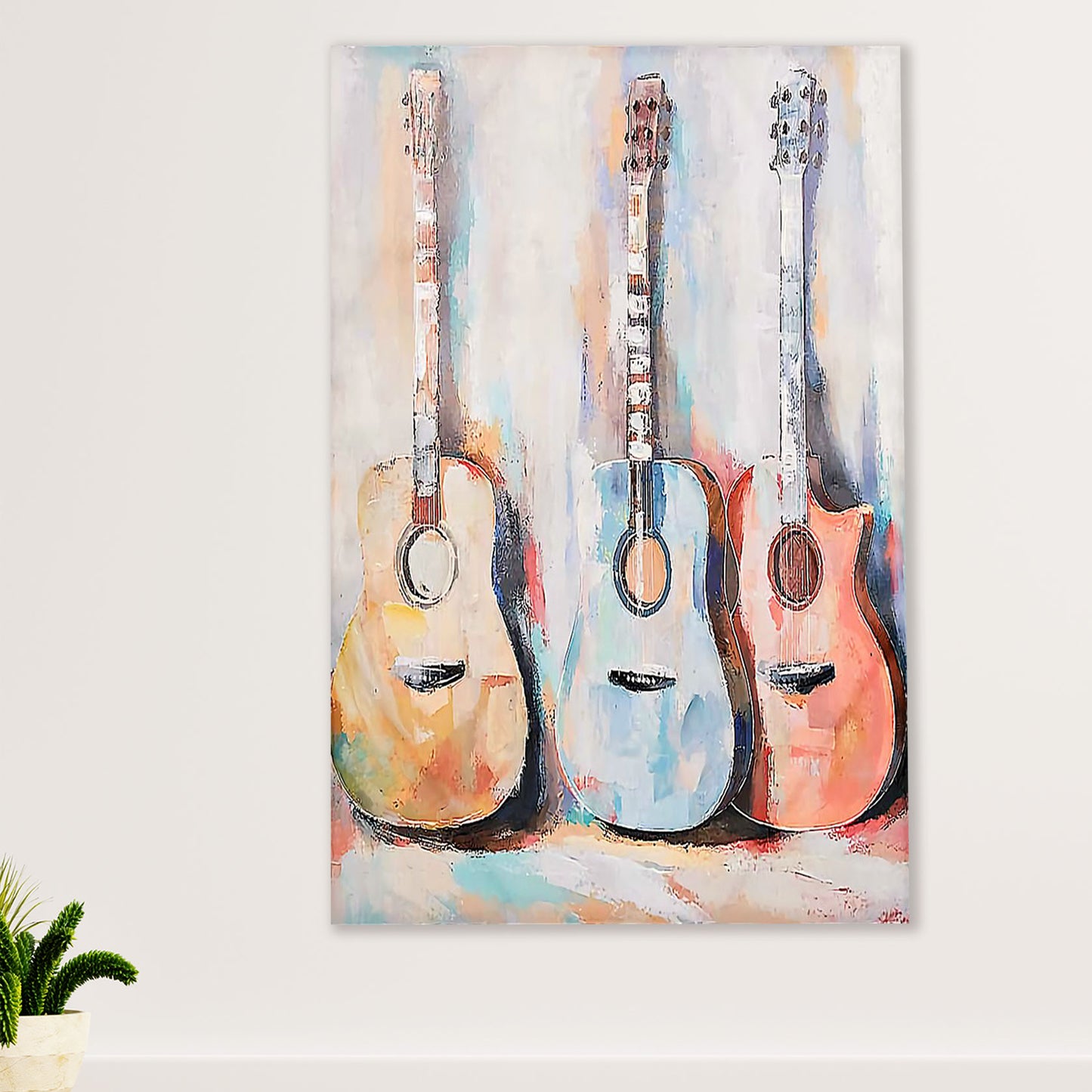 Music Guitar Poster Prints | Guitar Paintings | Wall Art Gift for Guitarist