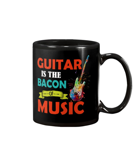 Guitar Coffee Mug | Bacon Of Music | Drinkware Gift for Guitarist