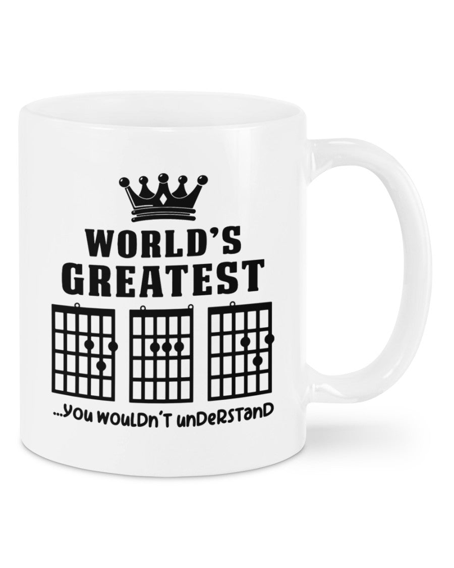 Guitar Coffee Mug | Greatest DAD | Drinkware Gift for Guitarist