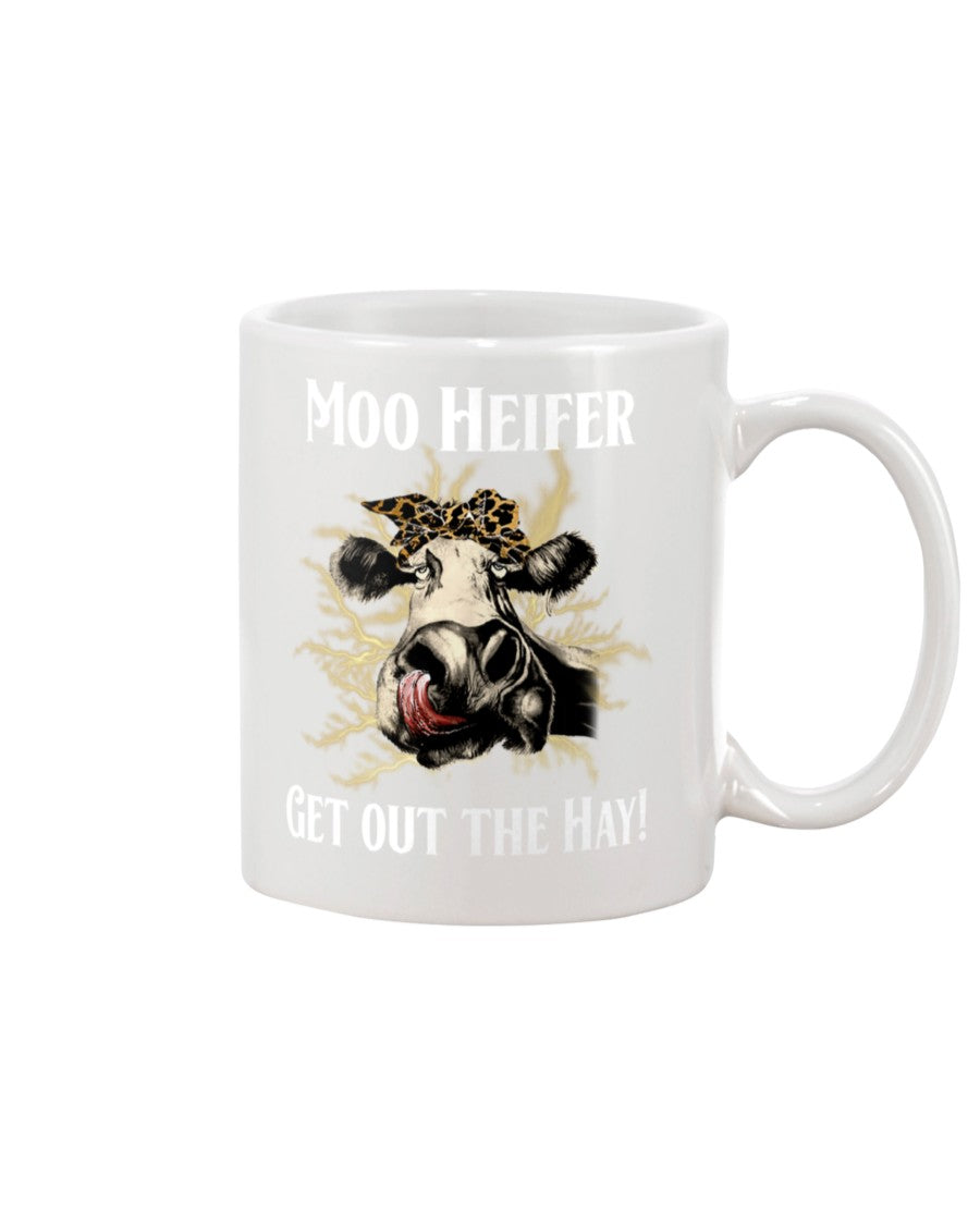Funny Coffee Mug | Moo Heifer | Funny Badass Quotes Drinkware Gift